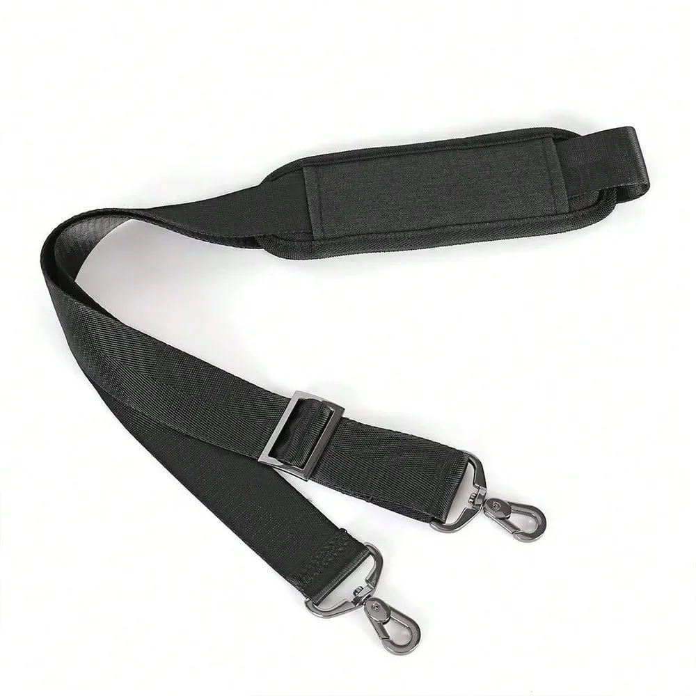 bandoulière minimaliste en nylon pour sac à bandoulière, sangle d'épaule élargie réduisant la pression, bandoulière de couleur unie à la mode