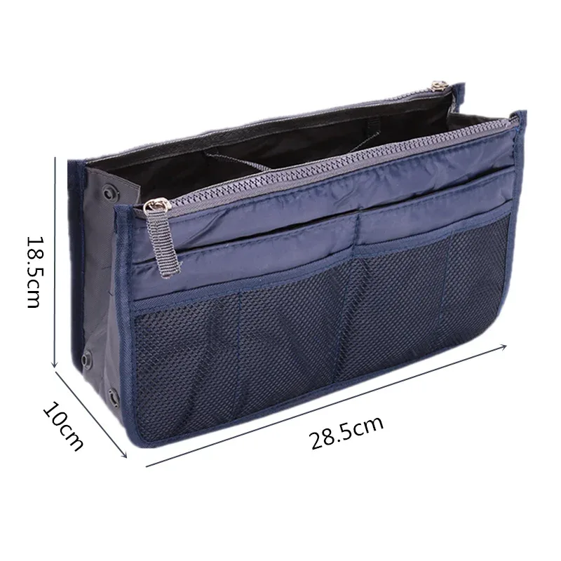 organisateur insérer sac femmes nylon voyage insérer organisateur sac à main sac à main grande doublure dame maquillage cosmétique sac pas cher femme fourre-tout