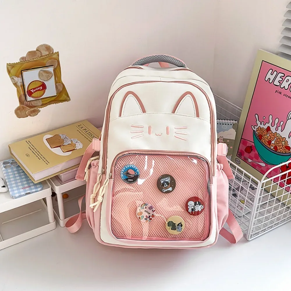 sac à dos ita transparent japonais, personnalisable, double bandoulière, grande capacité, sac à dos scolaire