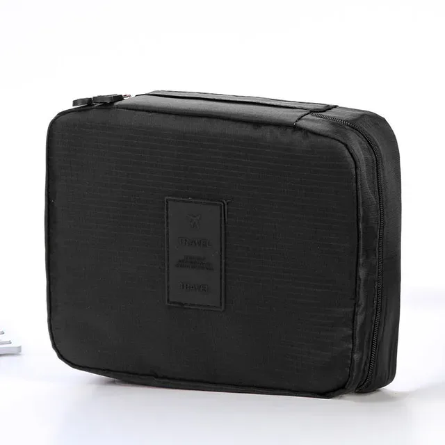 trousse de maquillage de voyage portable pour filles, étanche, multi-compartiments, multifonctionnelle, organisateur de toilette pour femmes