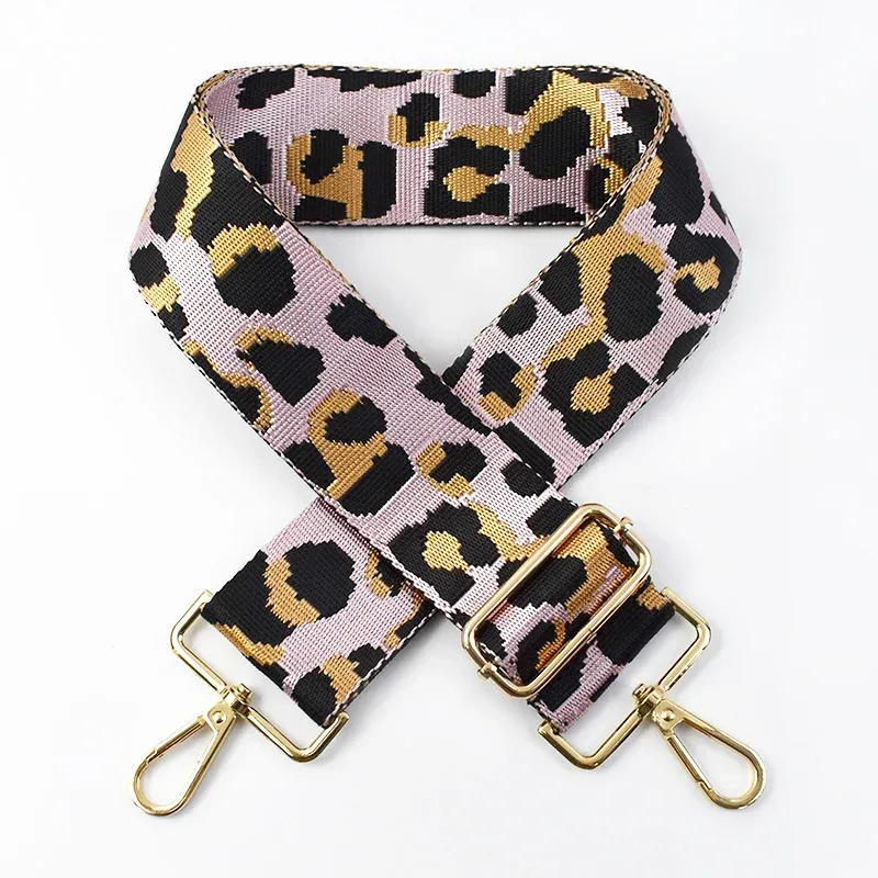 deepeel 5 cm coloré léopard sacs sangle 80 ~ 130 cm bretelles réglables femmes sacs à main sac à bandoulière accessoire de remplacement