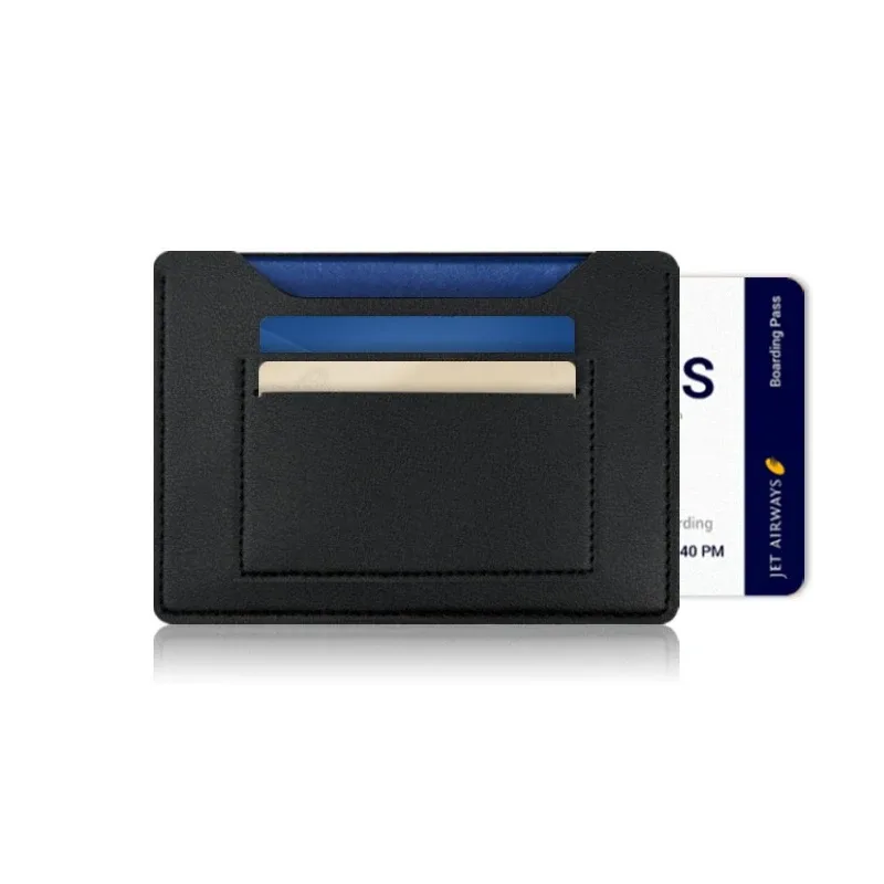 Porte-passeport de voyage uni en cuir PU, étui à cartes, housse de protection unisexe, sac de rangement, cadeau