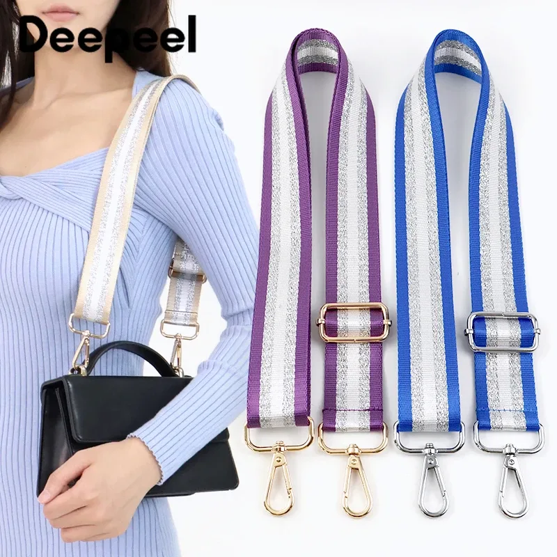 deepeel – sangles de sac en nylon pour femmes, 38mm, 1 pièce, sacs à bandoulière 80-130cm, sangle d'épaule de remplacement réglable, accessoires de bricolage