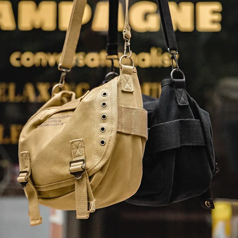 maden-sacs à bandoulière en toile vintage américain pour hommes, sacs à main à sangle initiés par un designer, sac messager essentiel, lettre m1961