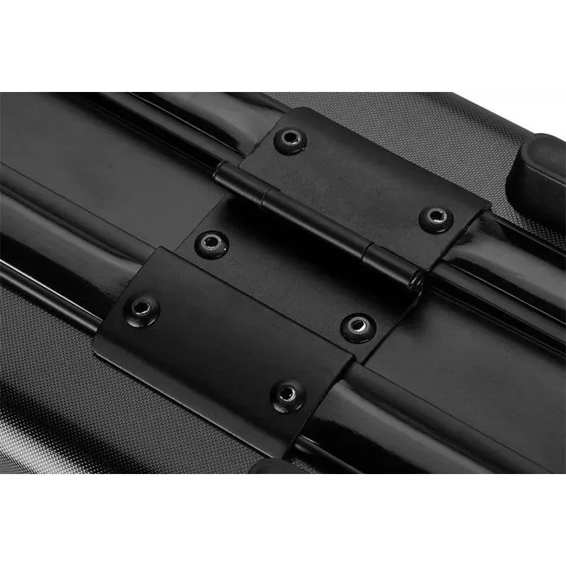 mallette d'affaires en abs et aluminium - valise de rangement pour outils avec serrure tsa, design portable et compartiments pour bagages à main