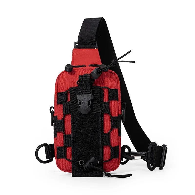 sac de poitrine multifonctionnel tactique pour homme, sac banane pour bouteille d'eau, pochette de rangement pour téléphone, idéal pour le camping et le cyclisme