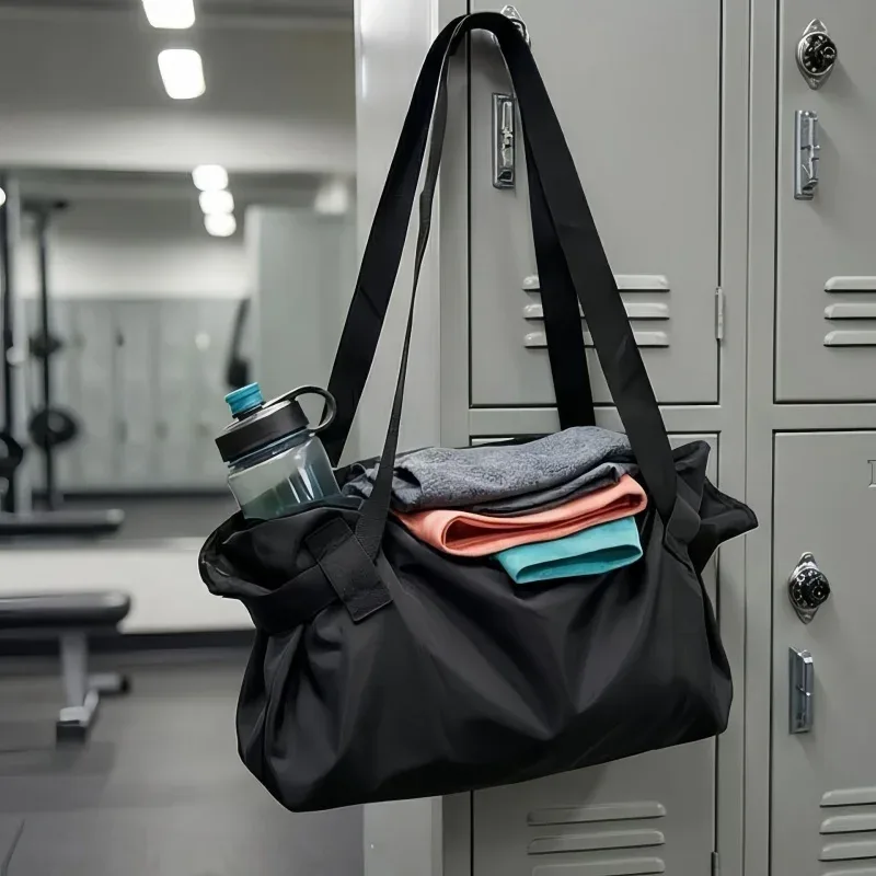 sac de rangement pour voyage et camping, sac bandoulière, sac à bandoulière de grande capacité, sac de sport léger, sac fourre-tout élégant et simple