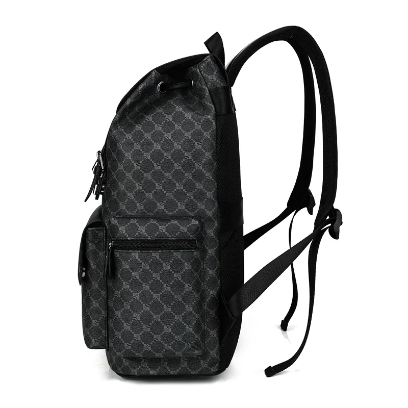 sac à dos à imprimé floral pour hommes, design de marque de luxe, sac à dos de voyage de grande capacité, sacs pour ordinateur portable à la mode, cartable 백팩
