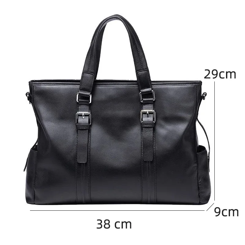 nouveaux hommes en cuir véritable sac à main commercial sacs à bandoulière en peau de vache homme porte-documents sac de messager décontracté sac de voyage sacs pour ordinateur portable