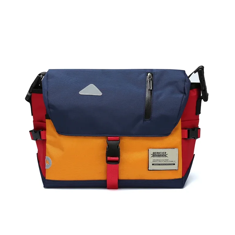 sac messager classique en toile, sac à bandoulière initié par le degré d'eau, sac pour ordinateur portable de 13 pouces pour les voyages, le travail, l'université, le cyclisme