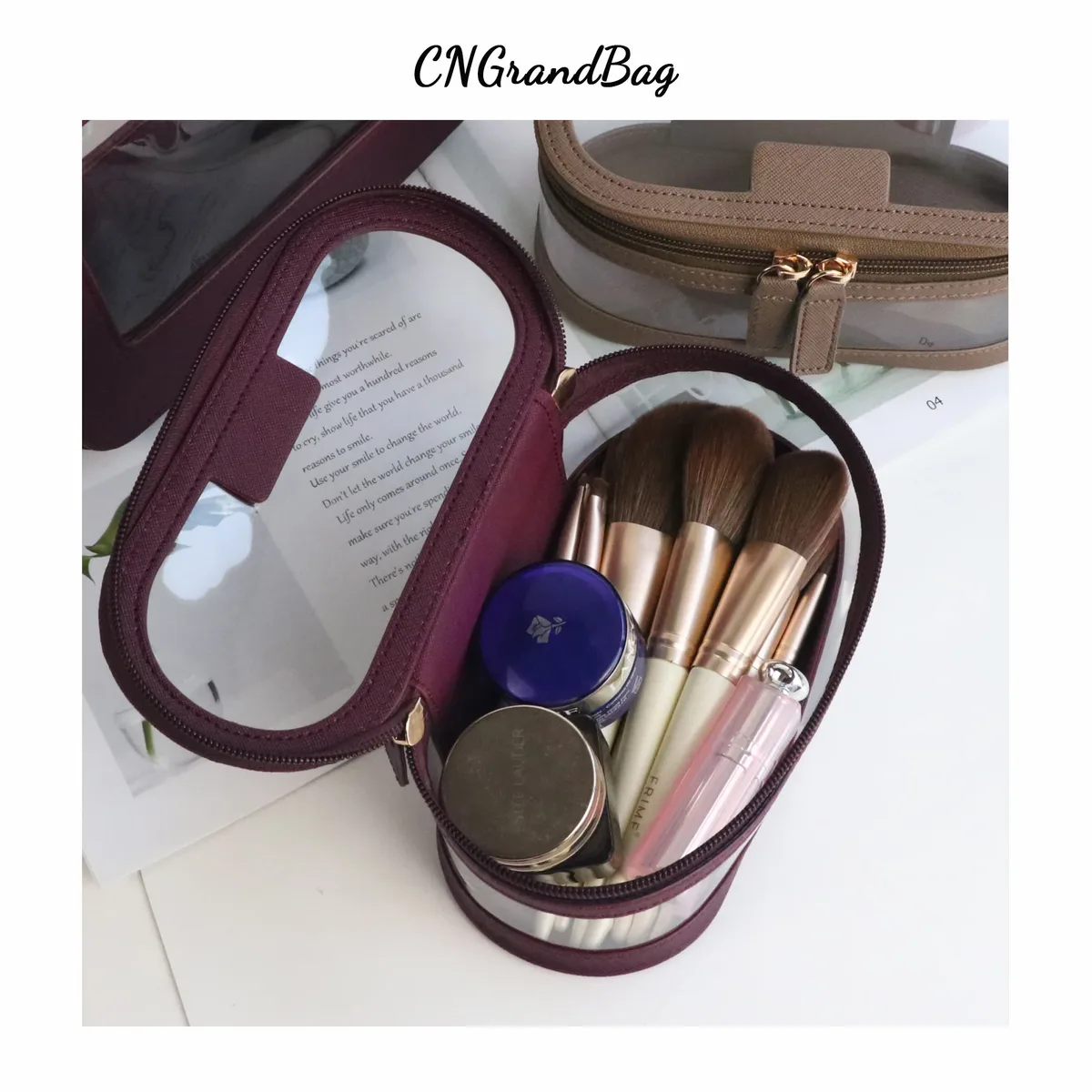 sac de voyage en cuir personnalisé avec nom pour femme, sac de toilette classique coloré en saffiano, sac de toilette portable, cadeau personnalisé