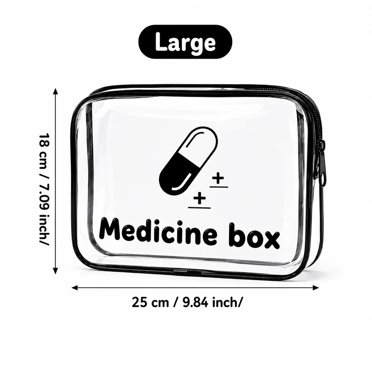 sac de maquillage transparent, organisateur de cosmétiques en pvc transparent, pochette de voyage à fermeture éclair, sac à médicaments, trousse de toilette, organisateur de beauté