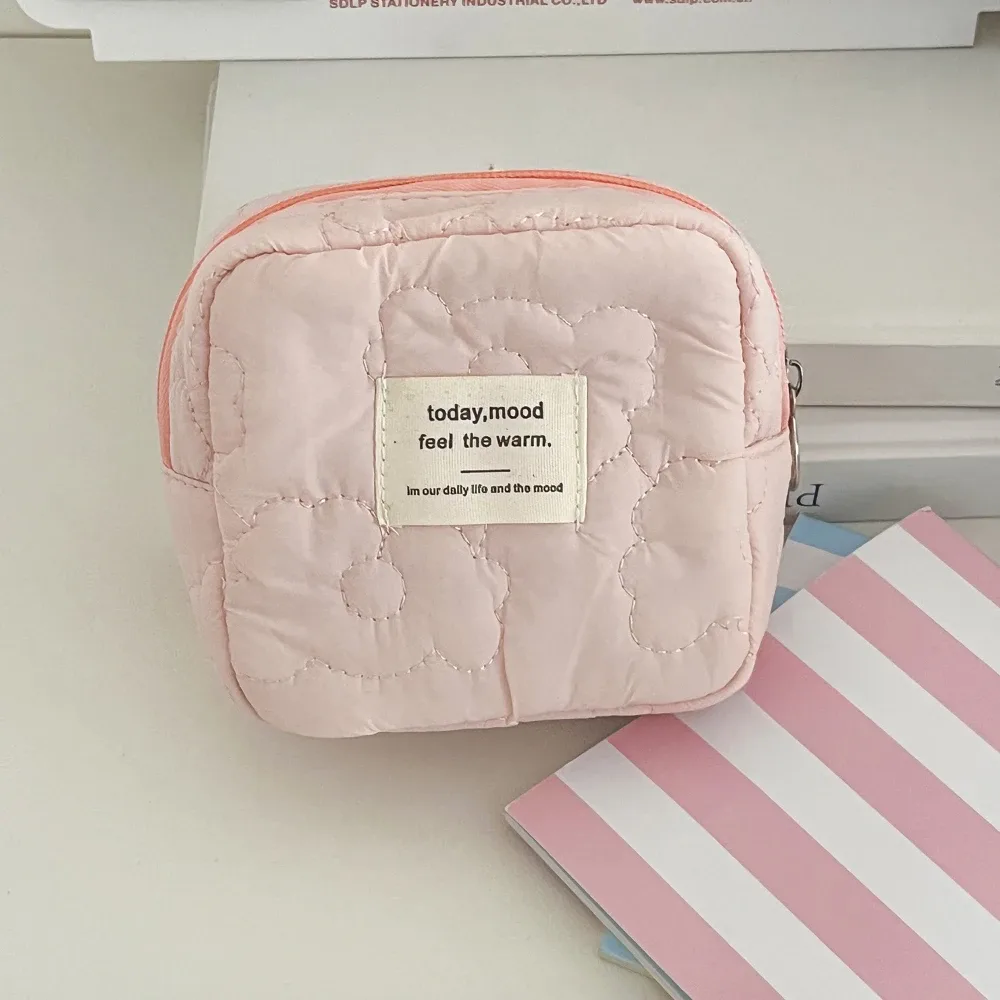 nouveau motif de fleur femmes sac de maquillage rouge à lèvres organisateur cosmétique sac à fermeture éclair mignon sac à main pochette sac cosmétique femme maquillage sacs