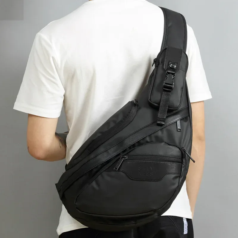 sac à dos à bandoulière pour hommes, sacs à bandoulière tactiques militaires, sac de voyage en nylon imperméable pour hommes, sac de poitrine, sac à dos
