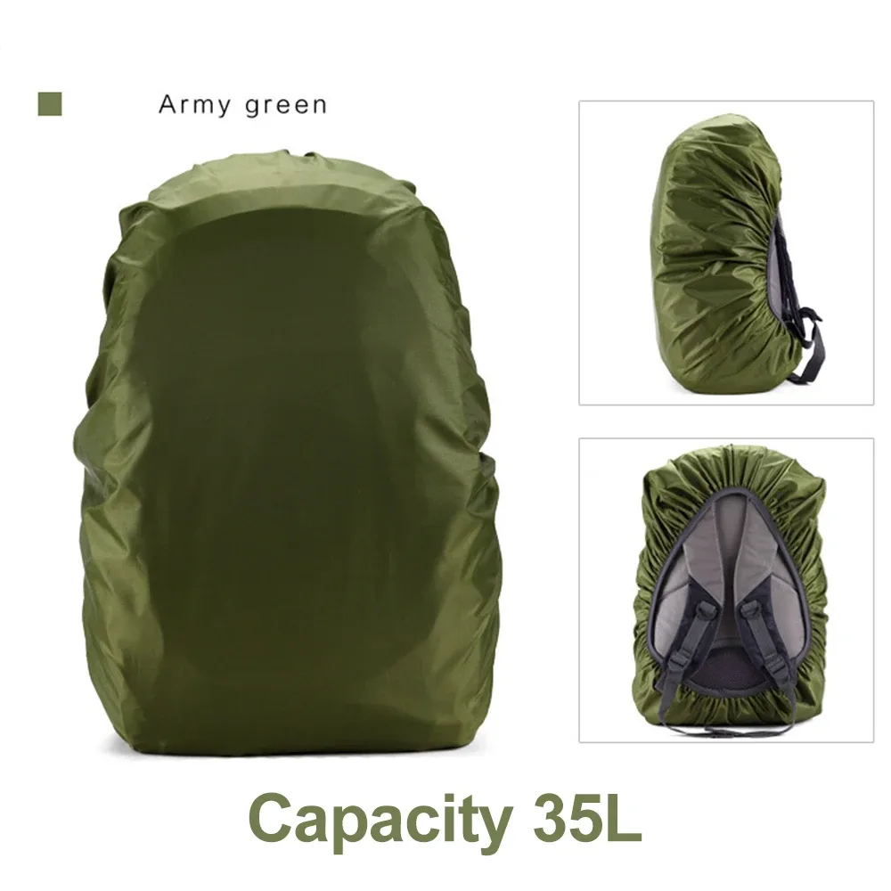 sac dos housse nylon protection plein air bleu orange noir vert bleu marine violet 35l