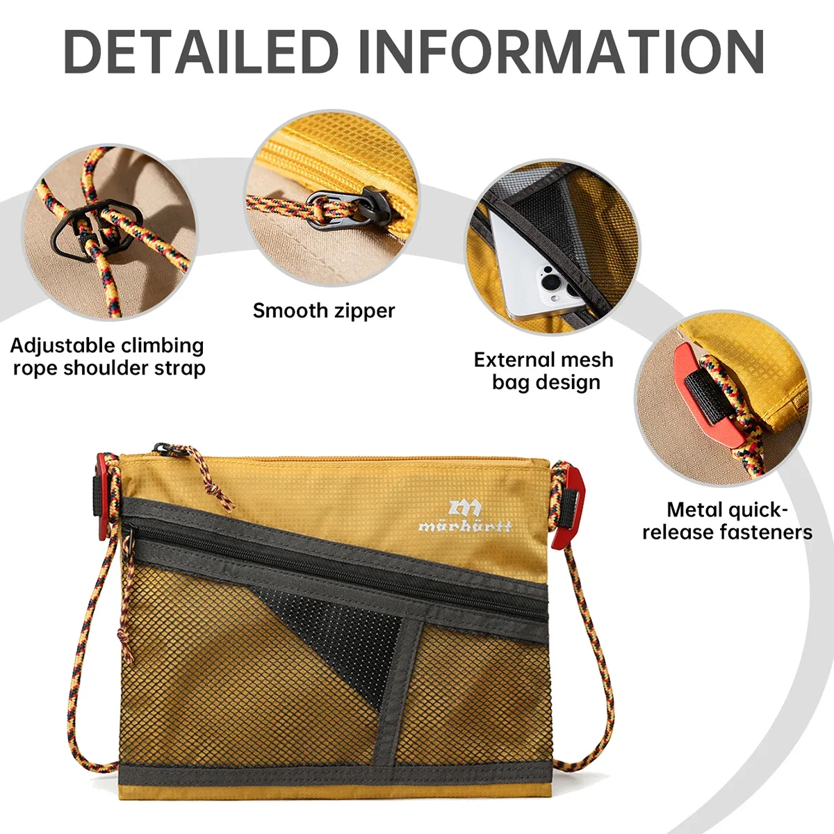 sac à bandoulière mini ultra-léger pour femme, sacoche de téléphone portable, sac de voyage pour étudiant, sac pour passeport et documents