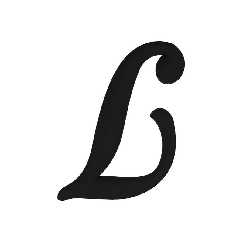 1 pièce breloque de sac à lettres noires, accessoires de mode, breloques de lettres de style latine pour sacs de plage, breloques a-z pour sacs fourre-tout