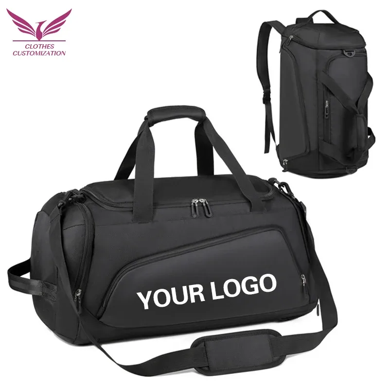 sac de sport personnalisé avec logo, sacs de fitness étanches pour vêtements secs et humides, sac à bandoulière pour la natation, sac de voyage et de sport en plein air avec logo personnalisable.