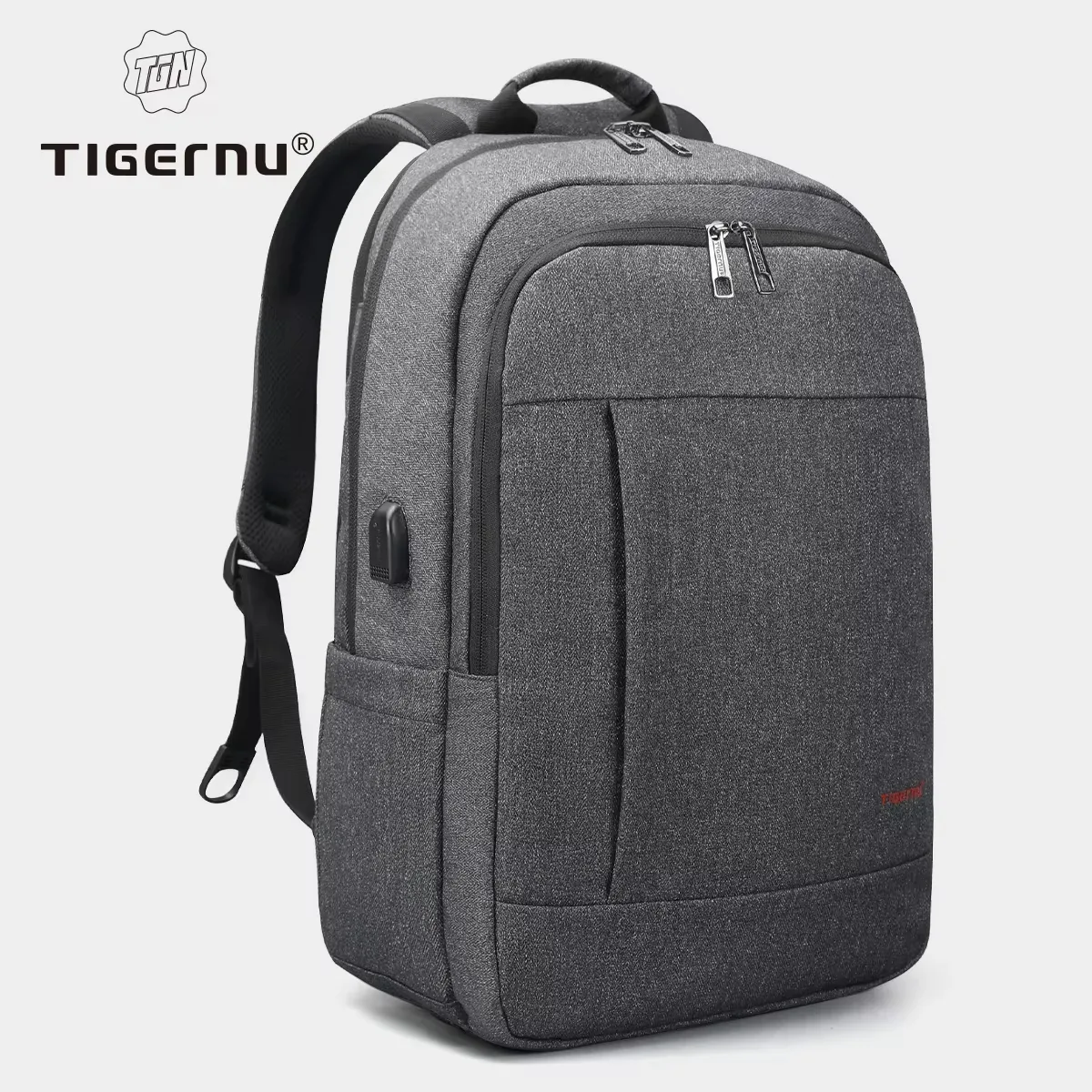 tigernu-sac à dos antivol avec chargement usb pour femme, sac à dos pour ordinateur portable 15.6-17 pouces, sac à dos scolaire mochila, sac décontracté pour femme