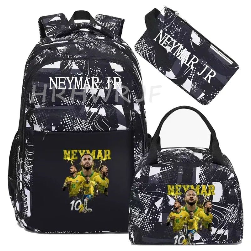 sac à dos de football camouflage neymar, sac à dos de sport pour femmes et hommes, capacité multi-poches, sacs d'école, sacs de voyage décontractés, mochila 3 pièces