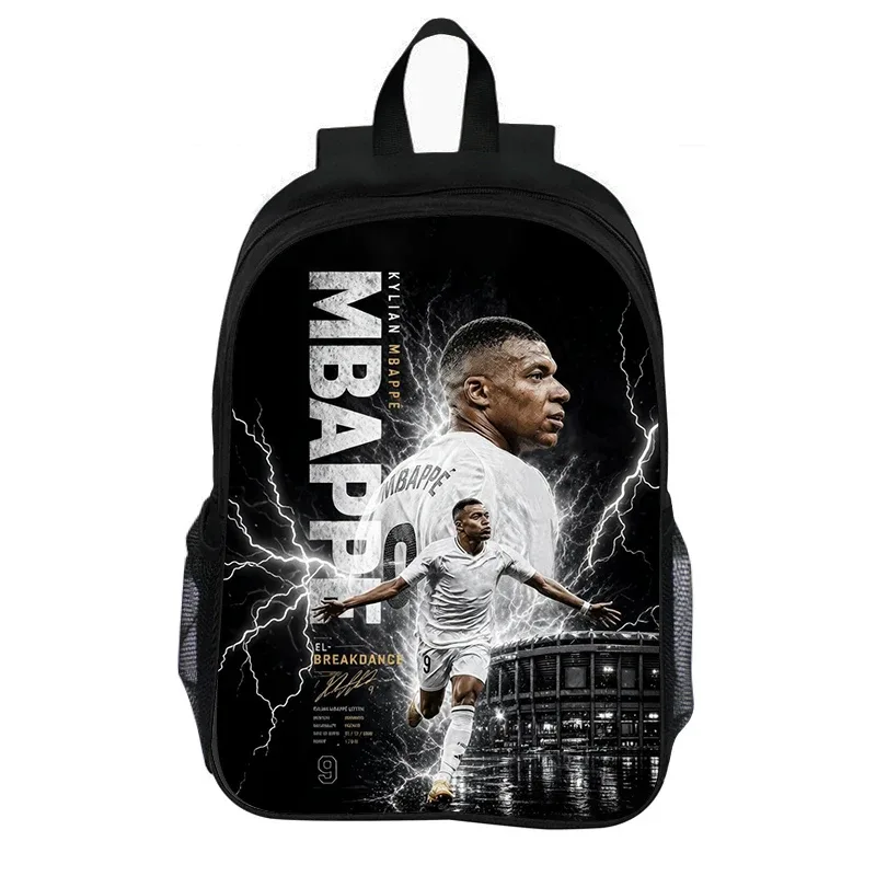 sac à dos de football grande capacité pour enfant, léger, idéal comme cadeau, sac à dos m-mbappé