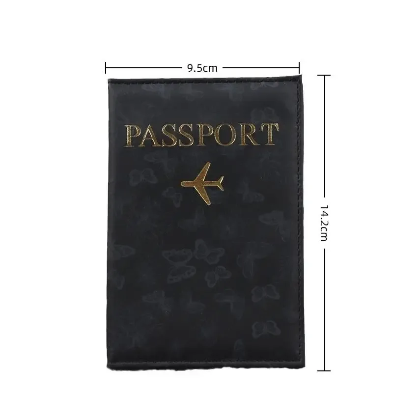 housse de passeport en cuir pu pour hommes et femmes, organiseur, porte-cartes de protection, étui pour documents d'identité, étui de voyage pour passeport international