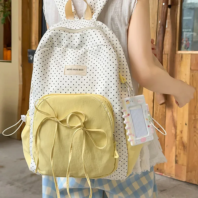 sac à dos kawai grande capacité pour femmes, polyvalent pour les lycéennes et les étudiantes, sac à dos tendance style instagram