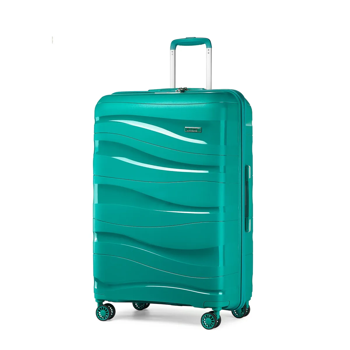valise de voyage à roulettes en pp léger à coque rigide kono avec serrure tsa et 360 ° roues pivotantes