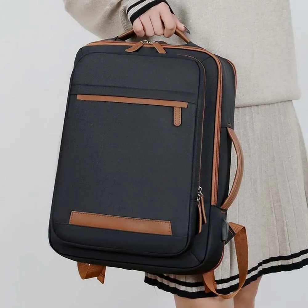 Sac à dos pour ordinateur portable de grande capacité, multi-poches, résistant à l'usure, sac à dos professionnel, fermeture éclair durable, léger