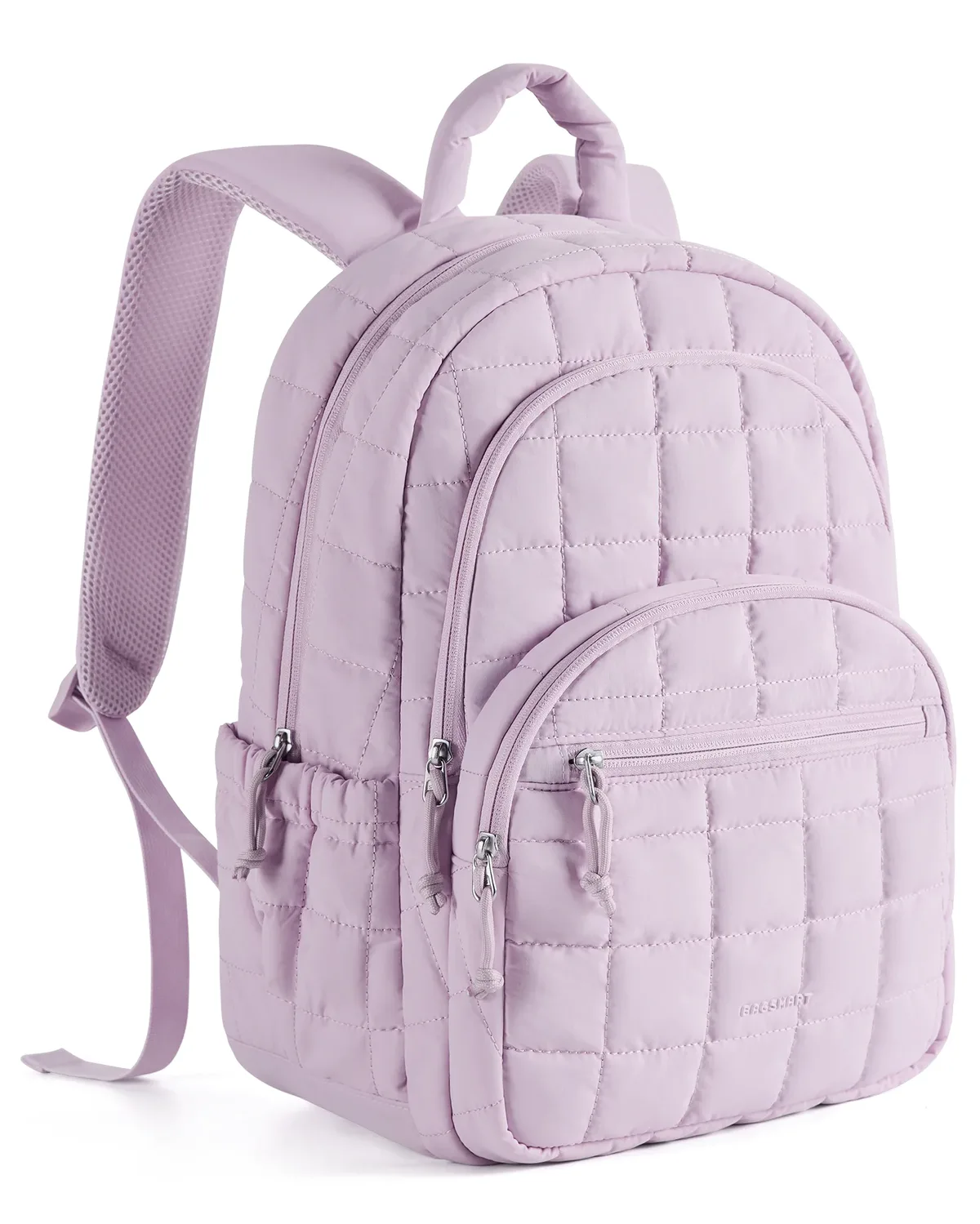 sac dos nylon beige carreaux 20 35 litres bandes soutien ventilées poignée souple compartiment téléphone portable courbe physiologique dos