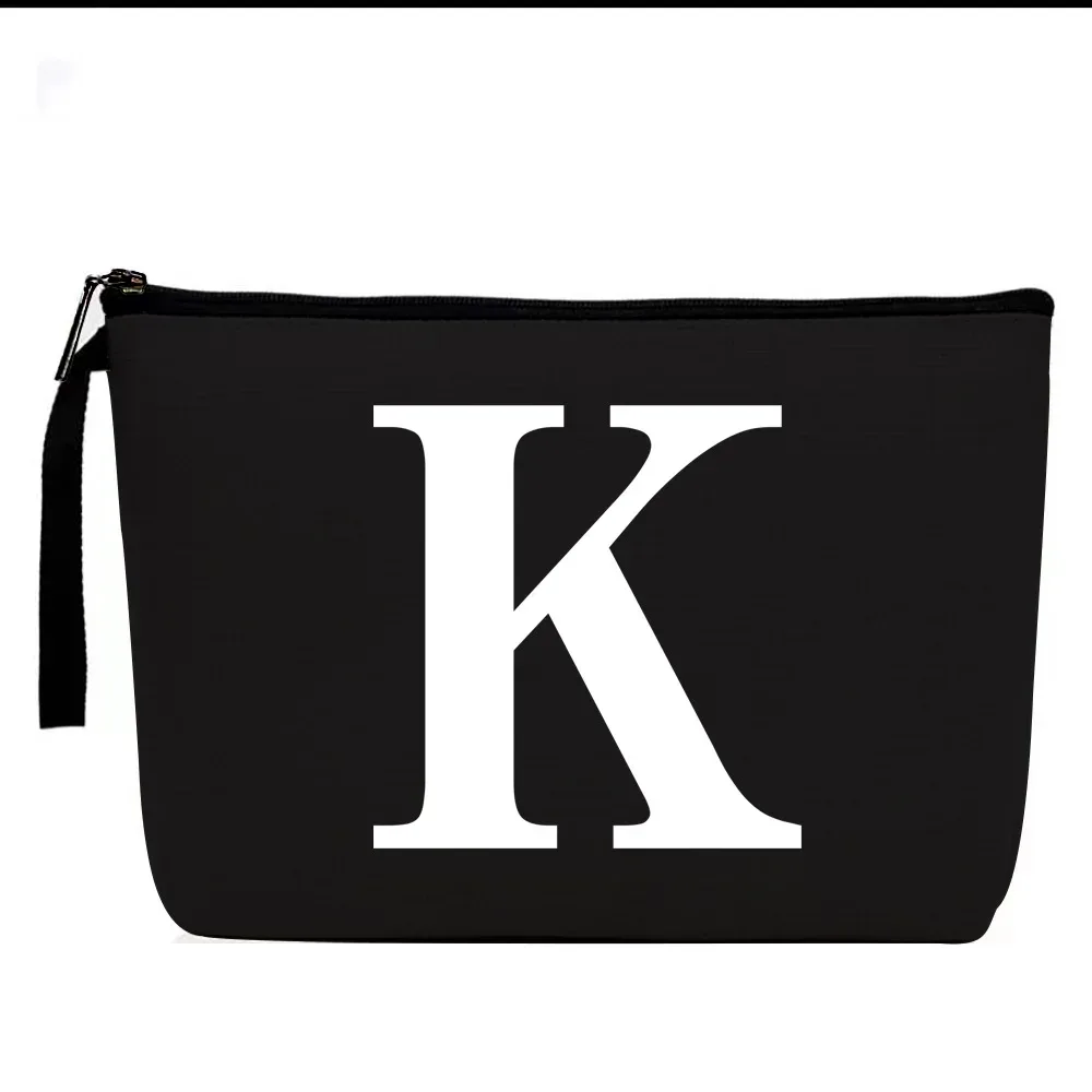 sac à cosmétiques à motifs de lettres, trousse de maquillage, organisateur d'articles de toilette, pochette de rangement de lavage, étui de maquillage pour cadeaux de mariage
