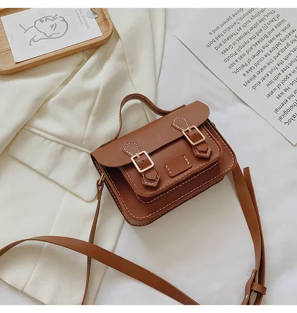 kit de matériaux de fabrication de sacs à bandoulière en cuir pu, ensemble de couture de sacs cambridge pour femmes, sac à main fait à la main, accessoires semi-finis, bricolage