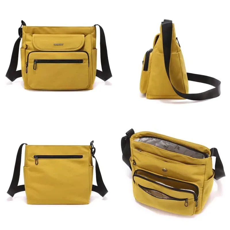 sac à main en nylon léger pour femmes, sac bandoulière, grande capacité, multi-compartiments, sac fourre-tout décontracté pour tous les jours, sac de voyage, sac à bandoulière