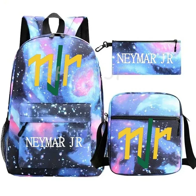 sacs à dos neymar, lot de 3, grand sac de voyage pour adolescents, sac d'école, sac à dos de sport, sac à dos décontracté en nylon classique pour ordinateur