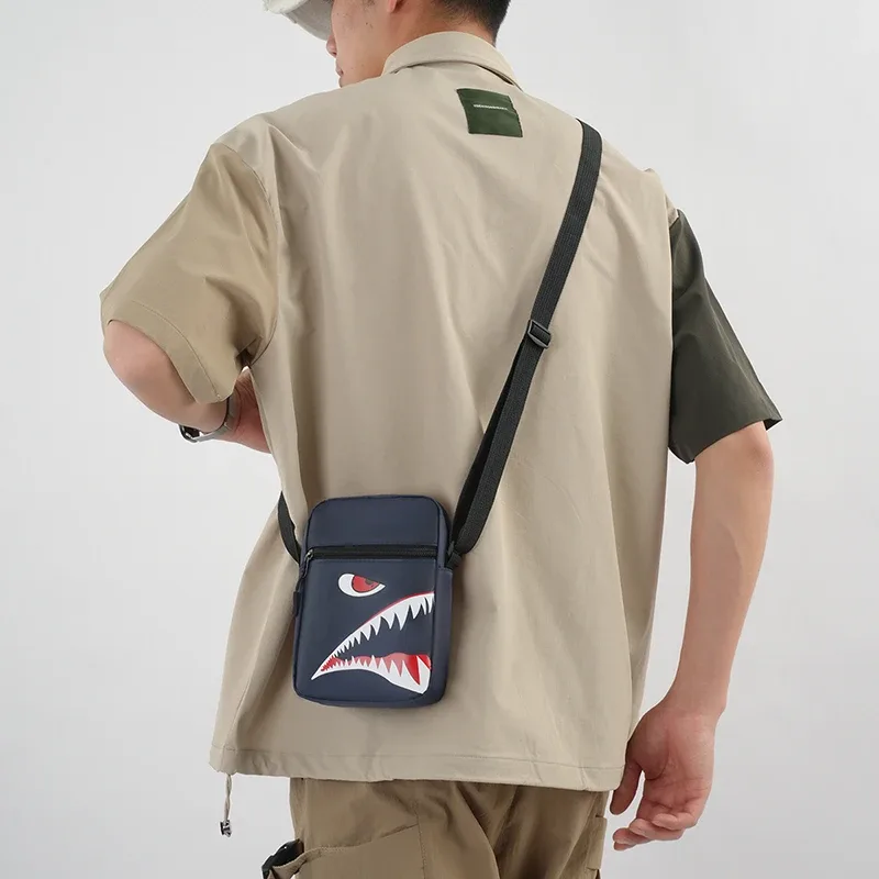 sac à bandoulière oxford décontracté pour hommes – pochette pour téléphone unisexe avec sangle réglable (sac de taille et sac de poitrine de voyage)