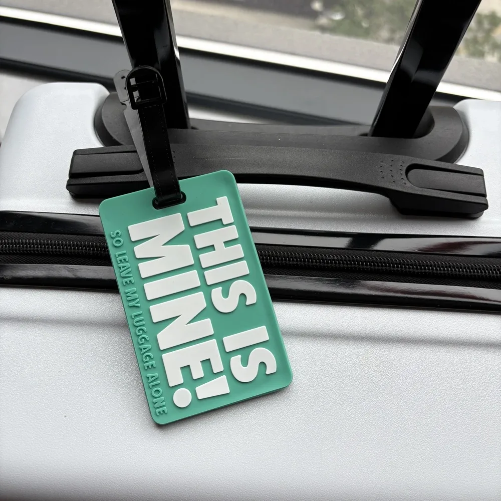 1 pièce étiquette de bagage personnalisable, pendentif de bagage, cadeau d'accessoires de voyage, carte d'identification anti-perte pour bagages d'aéroport, carte d'embarquement