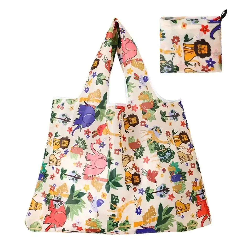 sac de courses pliable de grande capacité, plusieurs styles, léger, lavable, fourre-tout de recyclage, sac de rangement portable écologique