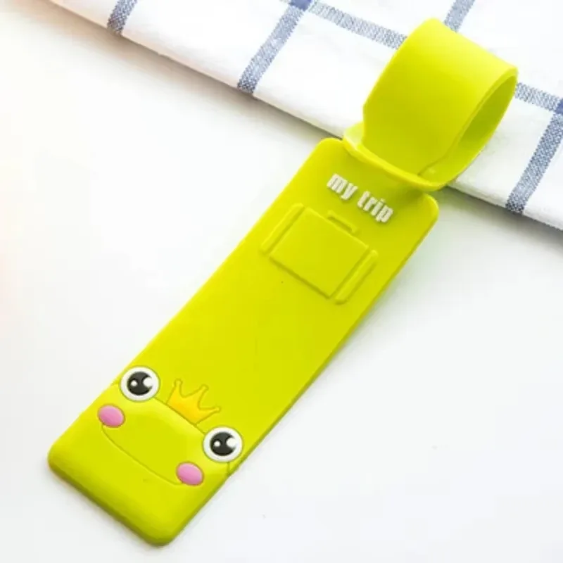 étiquette de bagage en silicone adorable, étiquette de bagage pour carte d'embarquement, accessoires de voyage tendance, étiquette de bagage mignonne pour le vol