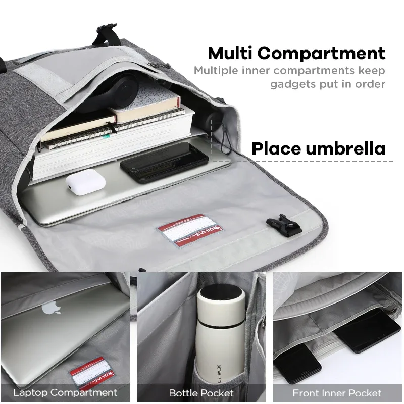 oiwas 15 pouces ordinateur portable hommes sac de messager mode voyage fronde sac à bandoulière hommes toile porte-documents mâle sac à bandoulière pour adolescents