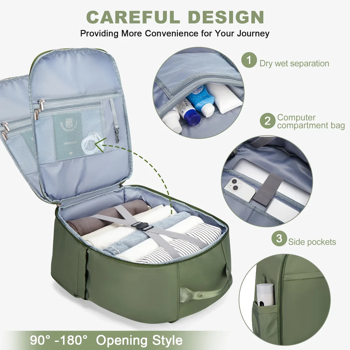 sacoche nylon unisexe vertolive coton3d pocheintérieure grise compartiments porte ordinateur portable bandoulières arquées travailvoyage