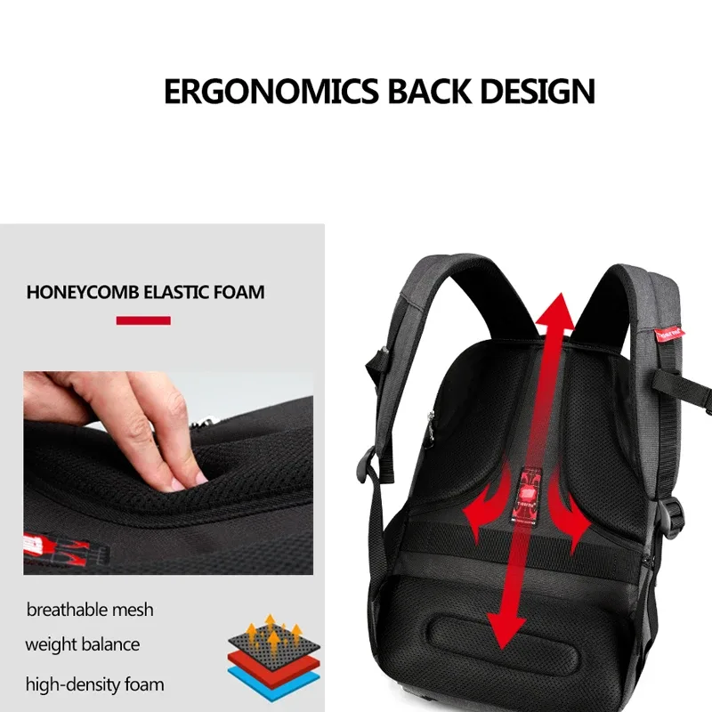 tigernu étanche anti-vol 15.6 pouces sac à dos pour ordinateur portable hommes mince école sac à dos sacs mâle voyage sac à dos pour adolescents sacs à dos