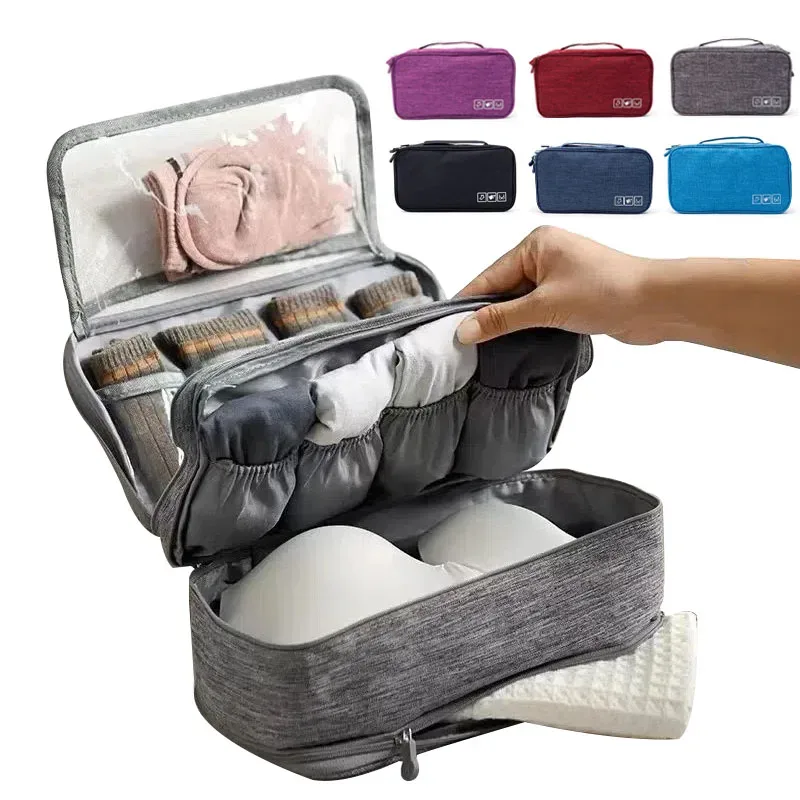 Sac de rangement Portable pour vêtements et sous-vêtements, sac de rangement pour chaussettes et soutien-gorge, sac de tri étanche pour vêtements