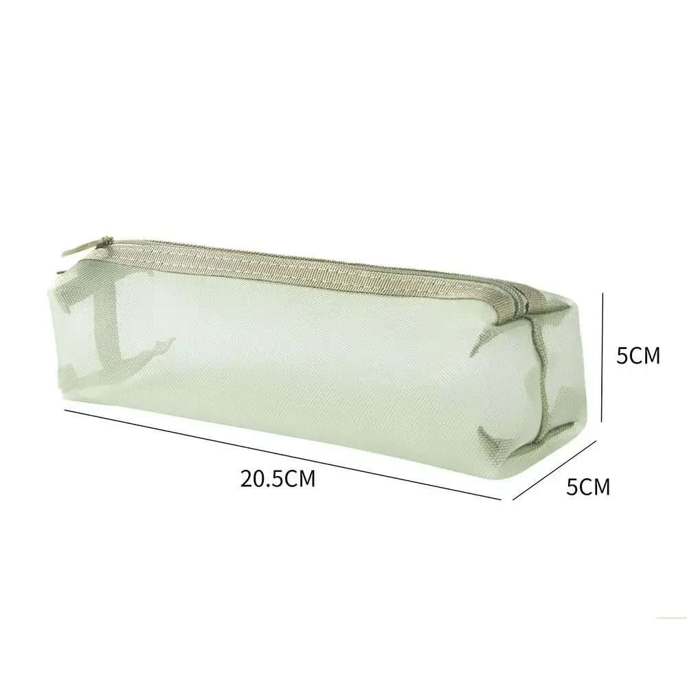 trousse de maquillage en maille transparente de grande capacité, porte-monnaie, sac à pinceaux cosmétiques, nouveau