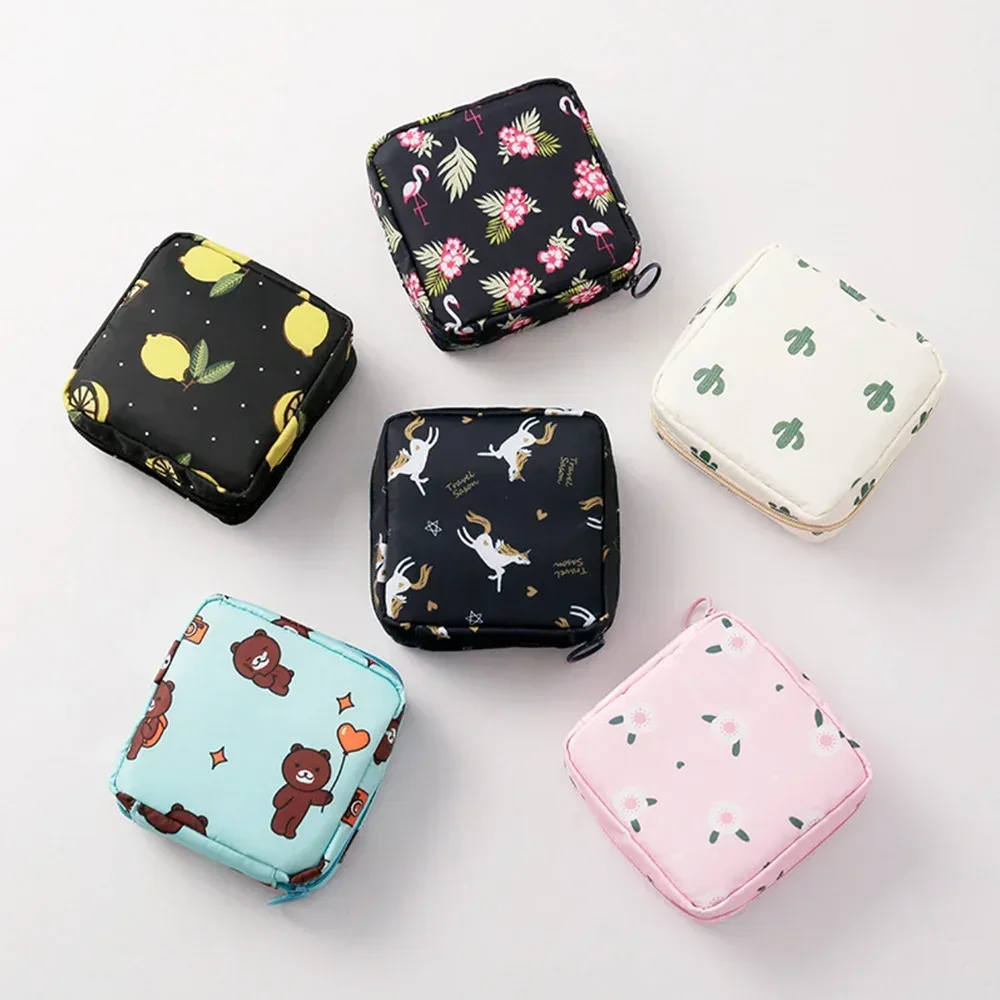 sac de rangement pour serviettes hygiéniques portables pour femmes, pochette pour tampon, serviettes, sacs à cosmétiques, organisateur, sac de maquillage pour dames, sac pour serviettes d'hygiène pour filles