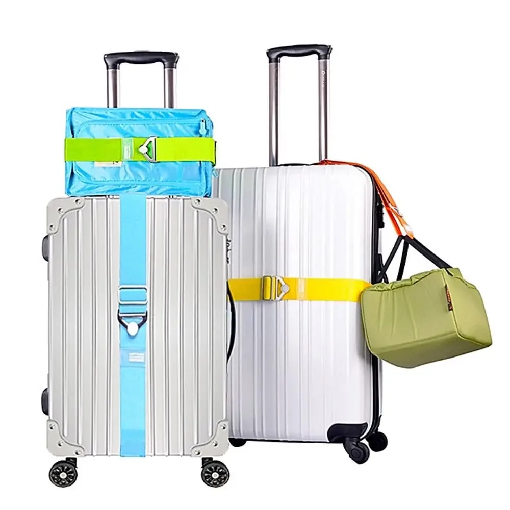 sangle de bagage antivol réglable, ceinture d'emballage, serrure sécurisée, accessoires de valise de voyage