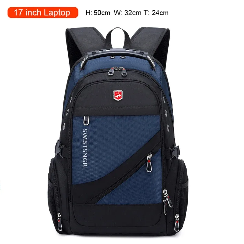sac à dos imperméable de marque pour hommes, antivol, pour ordinateur portable de 17 pouces, sac à dos de voyage en avion, sac d'école pour hommes, mochila
