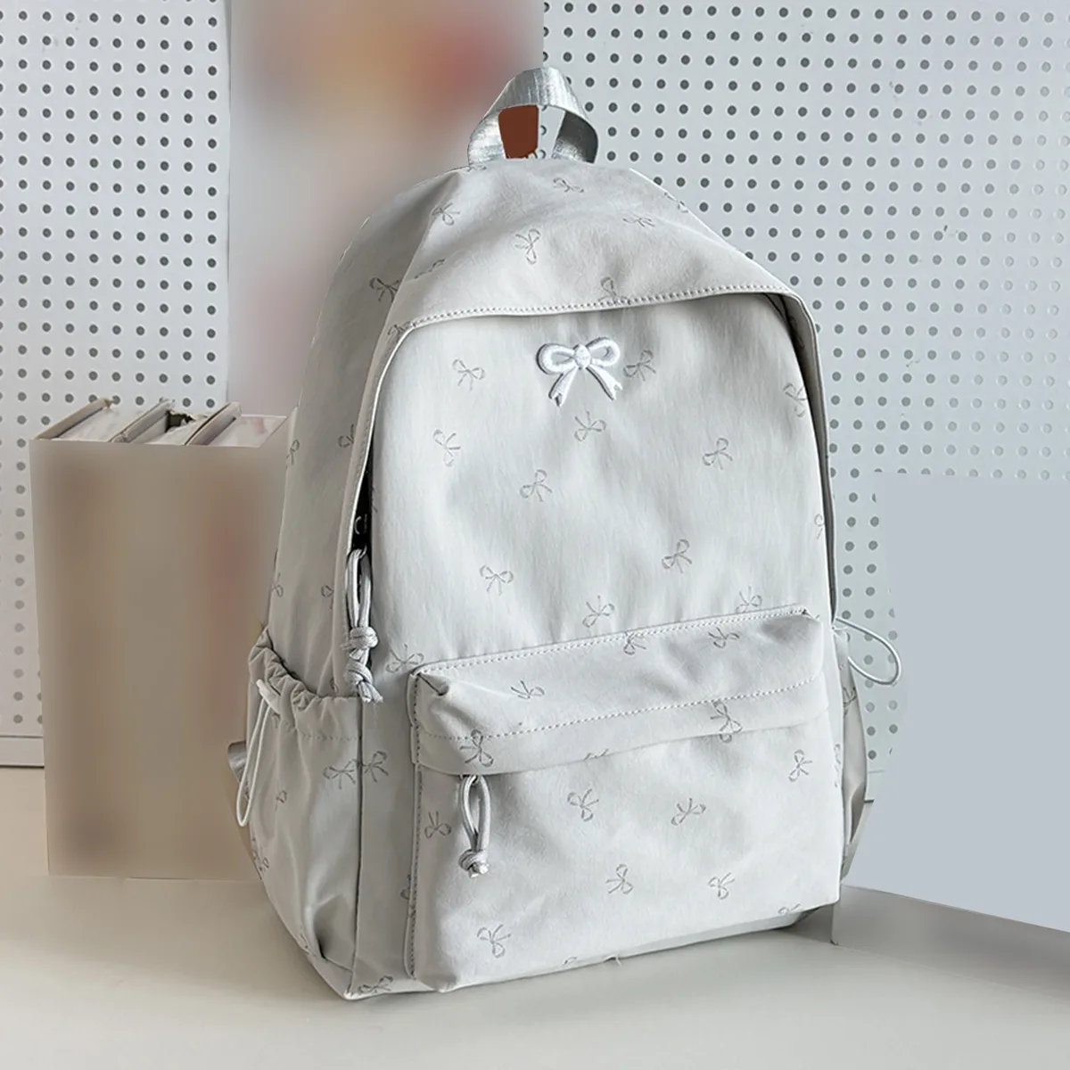 sac à dos pour femmes avec nœuds, sac de voyage grande capacité, sac à dos pour ordinateur portable kawaii, sac à dos décontracté y2k en nylon pour enfants, adolescents et filles.