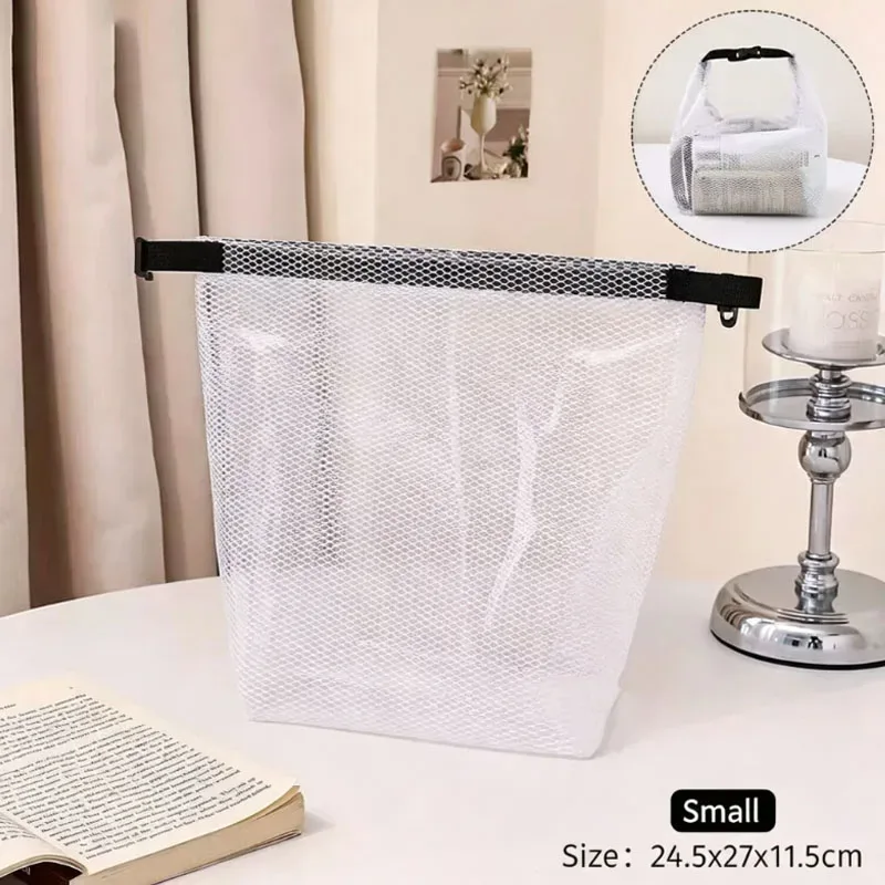 sac de rangement unisexe imperméable à grande capacité avec cordon de serrage pour articles de toilette, gym, lessive, idéal comme trousse de toilette de salle de bain