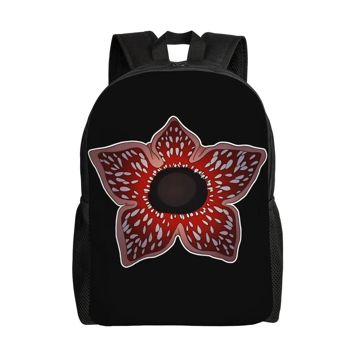 sac à dos demogorgon starry night style strangering, sacs à dos de randonnée pour femmes et hommes, sacs d'école esthétiques, sac à dos léger au design original
