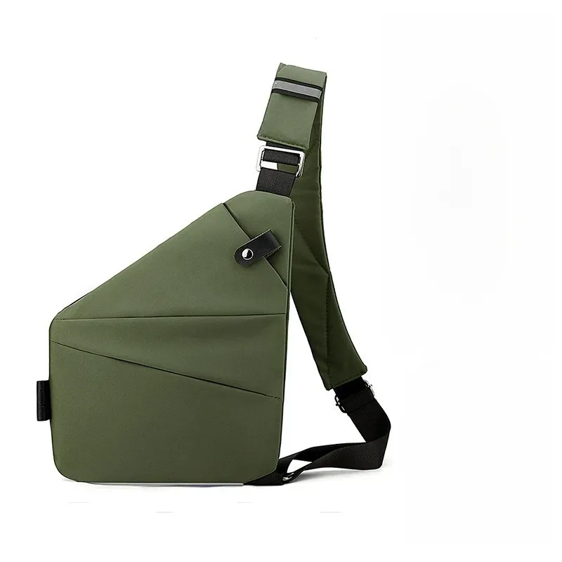 sac de poitrine antivol unisexe – sangles réglables, pochette de rangement polyvalente, portefeuille de voyage sécurisé